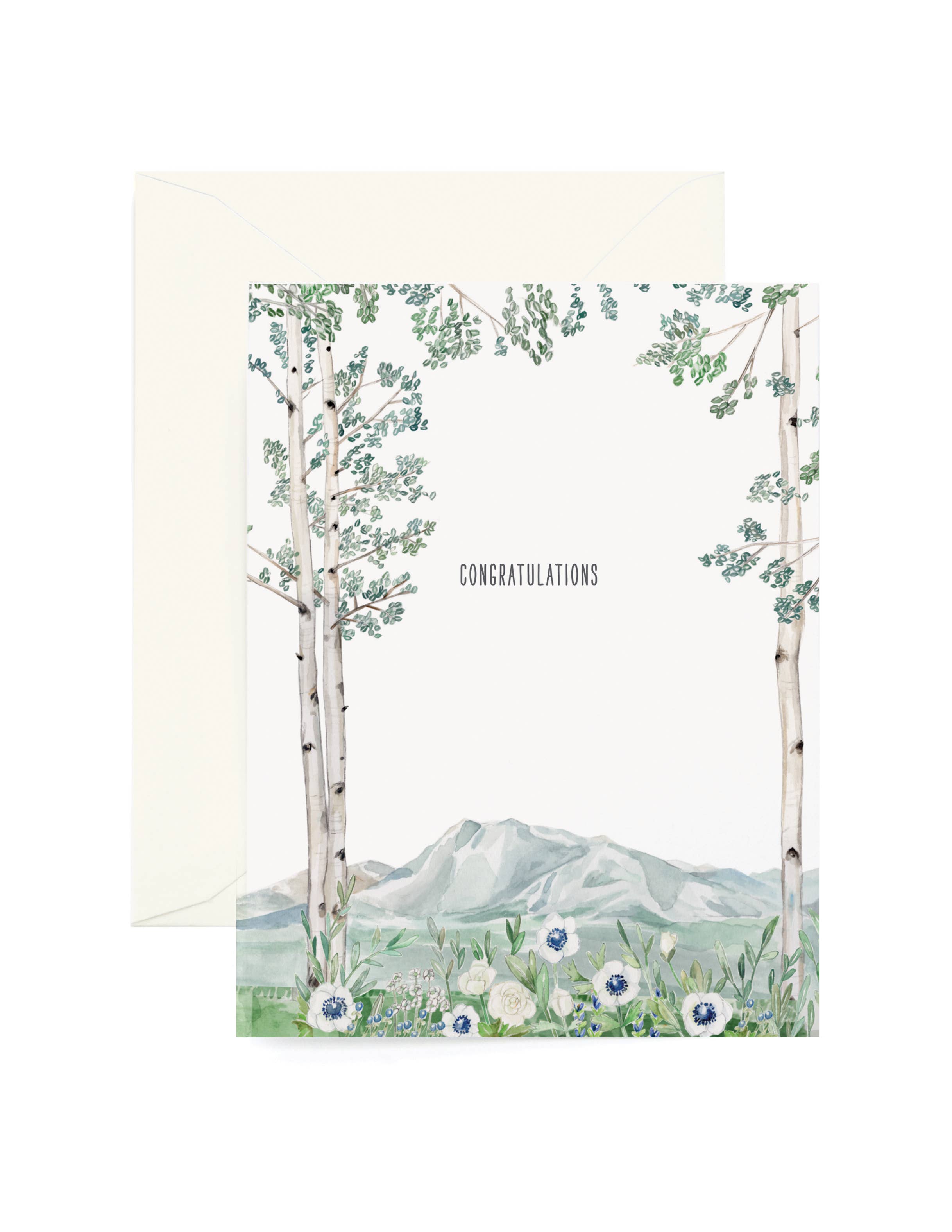 Mountain Vista Congratulations Greeting Card