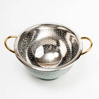 Green Steel Colander
