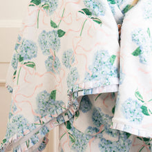 Hydrangea Ribbons Throw Blanket