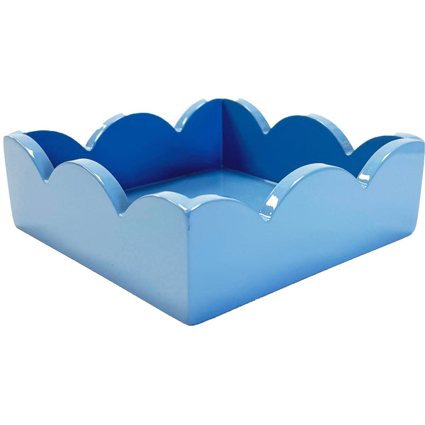 Scalloped Napkin Holder | Cornflower