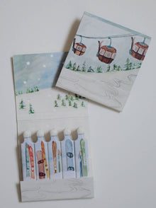 Mountain Chair Lift Matchbook