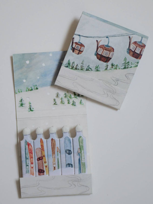 Mountain Chair Lift Matchbook