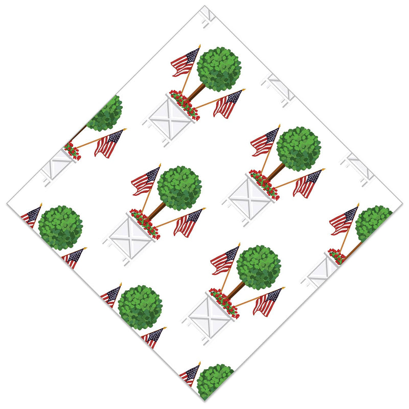 Patriotic Topiary Cocktail Napkins