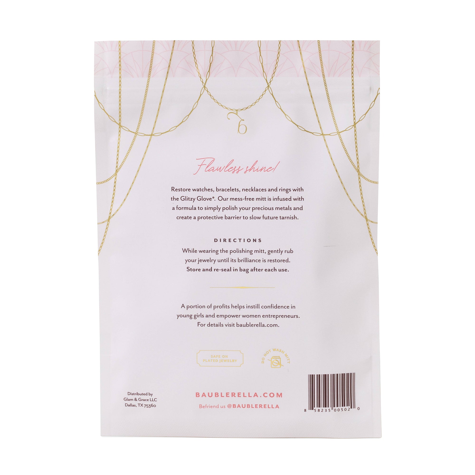 Glitzy Glove | Anti-Tarnish Jewelry Polishing Mitt & Cleaner