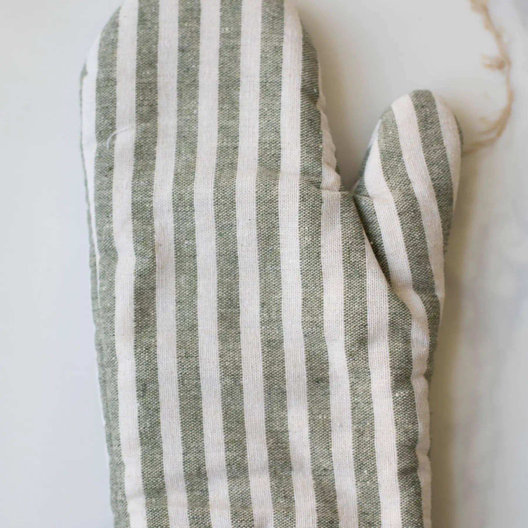 Coffee Stripe Oven Mitt