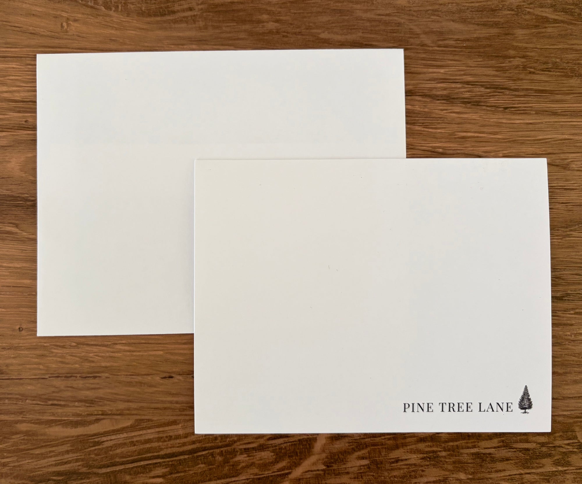 Custom Pine Tree Lane Notecard