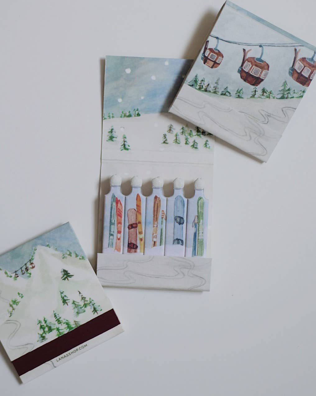 Mountain Chair Lift Matchbook