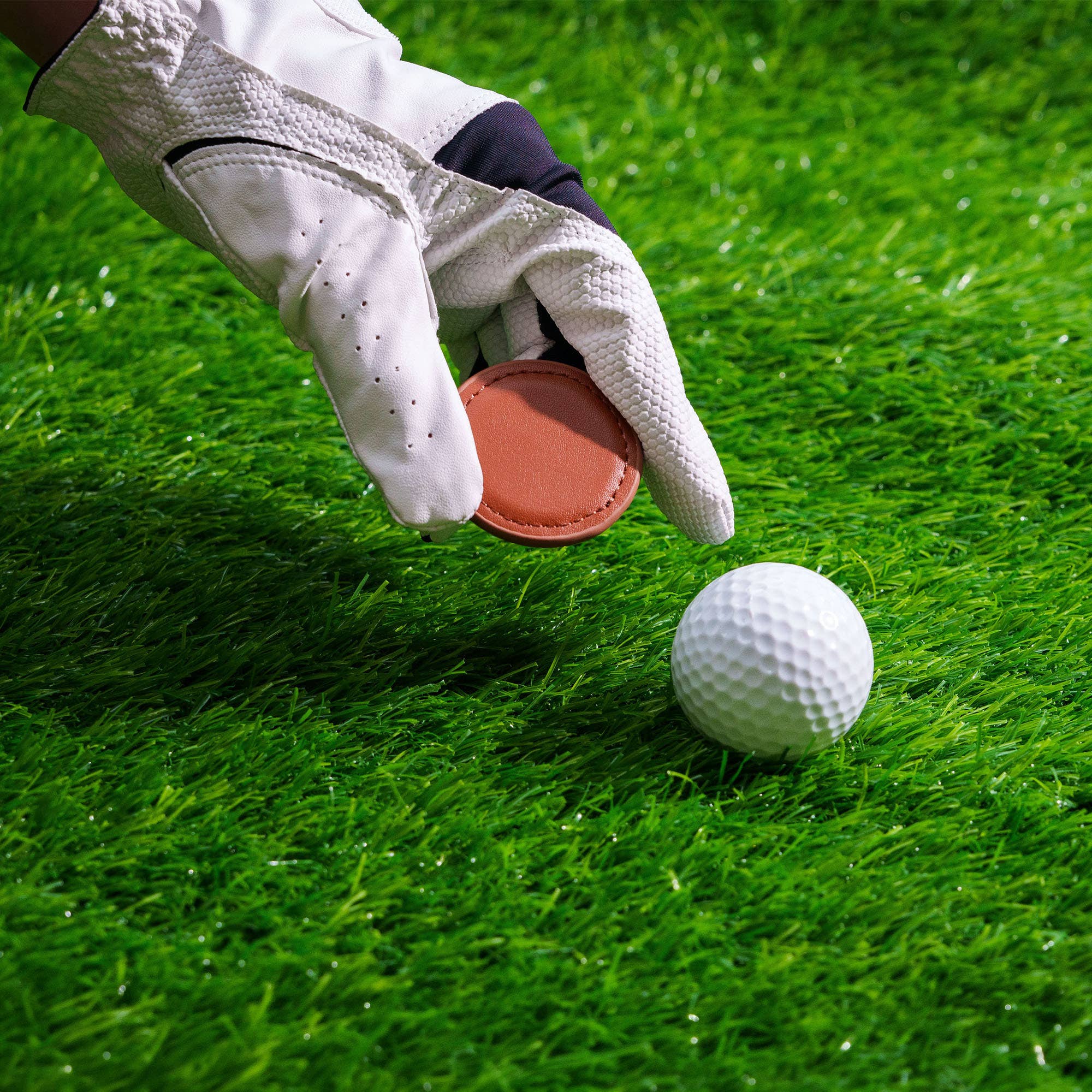 Genuine Leather Ball Marker