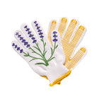 Lavender Print Garden Gloves
