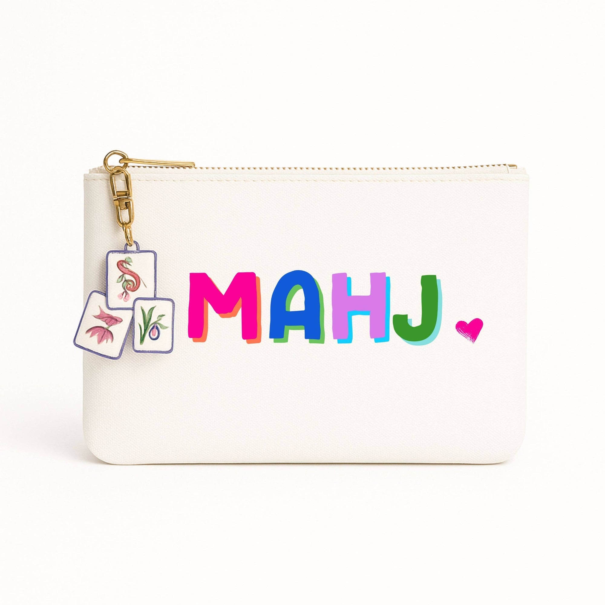 Mahjong Bag with Tile Zipper