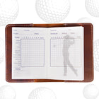 Leather Golf Scorecard Book