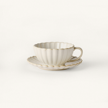 Scalloped Cafe Set | Cream