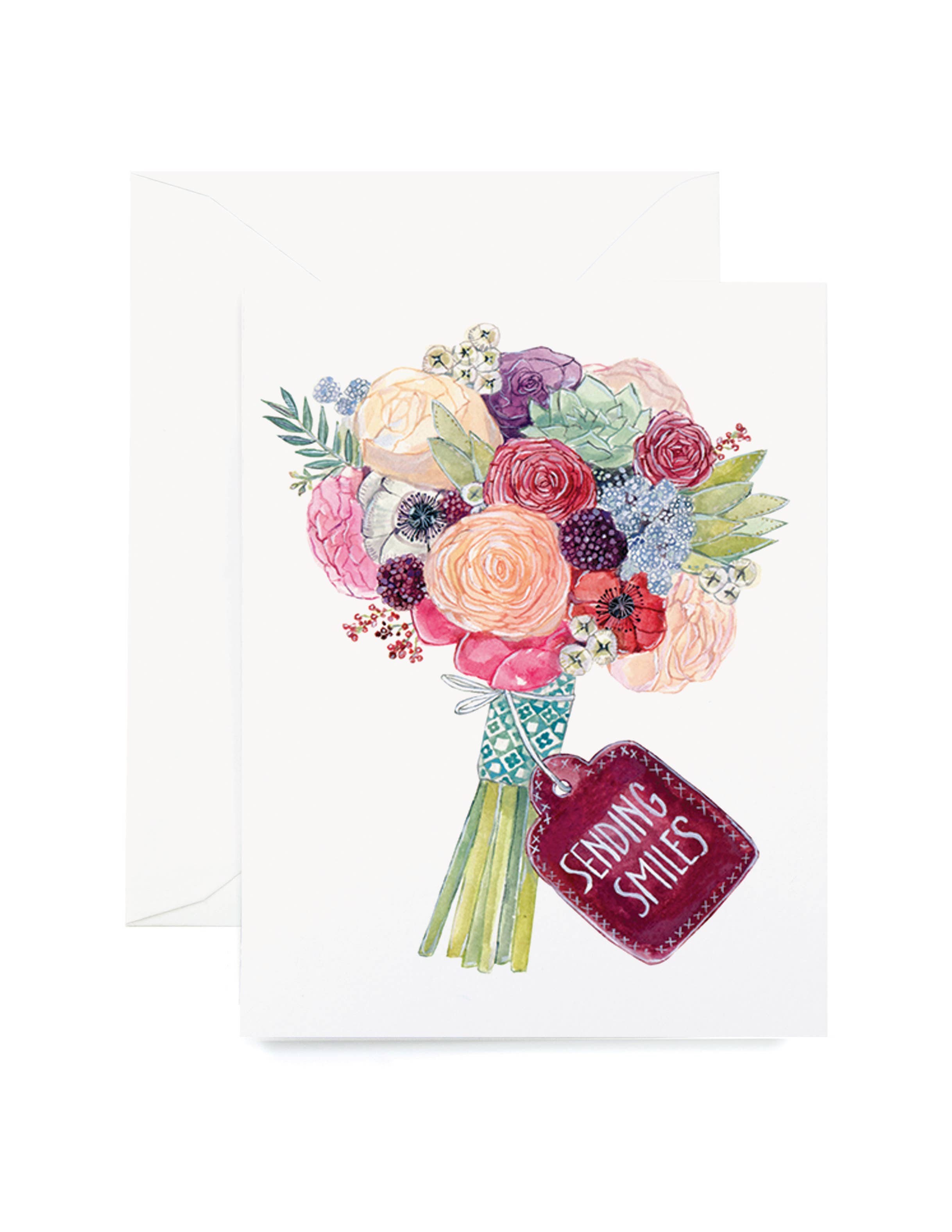 Sending Smiles Greeting Card