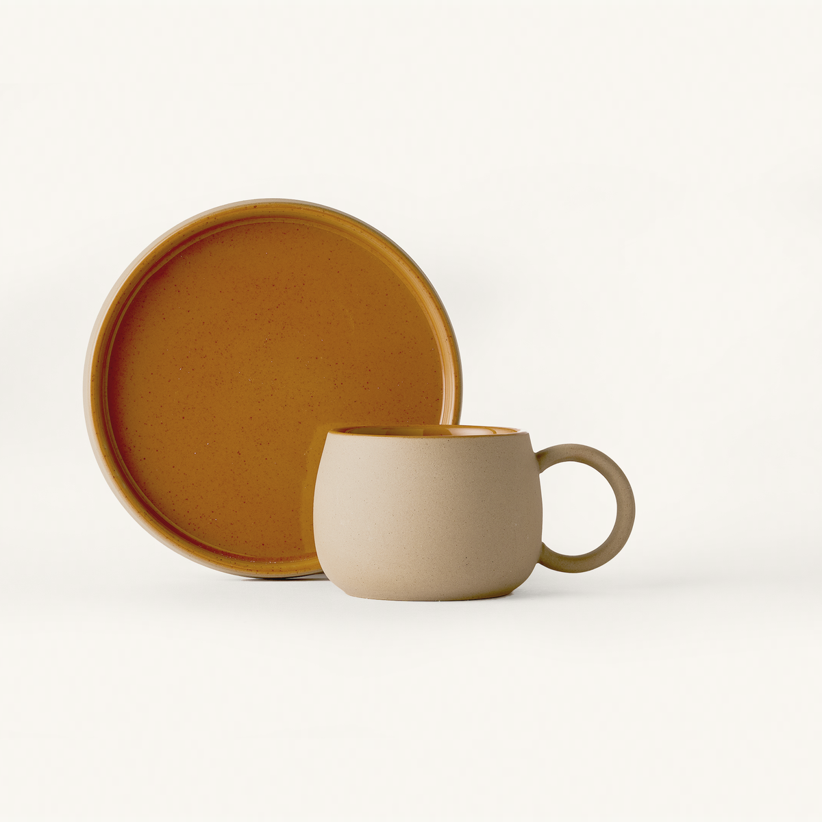 Ceramic Cafe Set | Rust