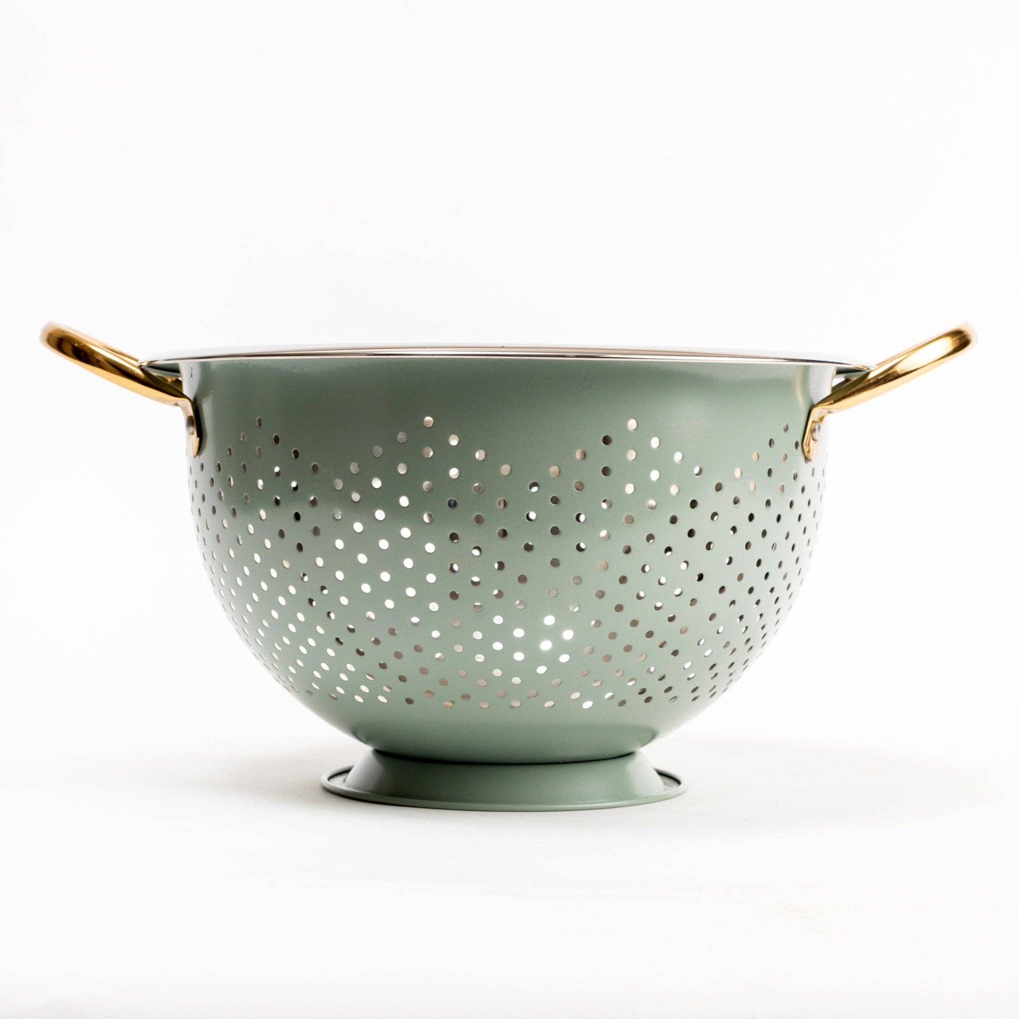 Green Steel Colander