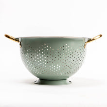 Green Steel Colander