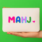Mahjong Bag with Tile Zipper