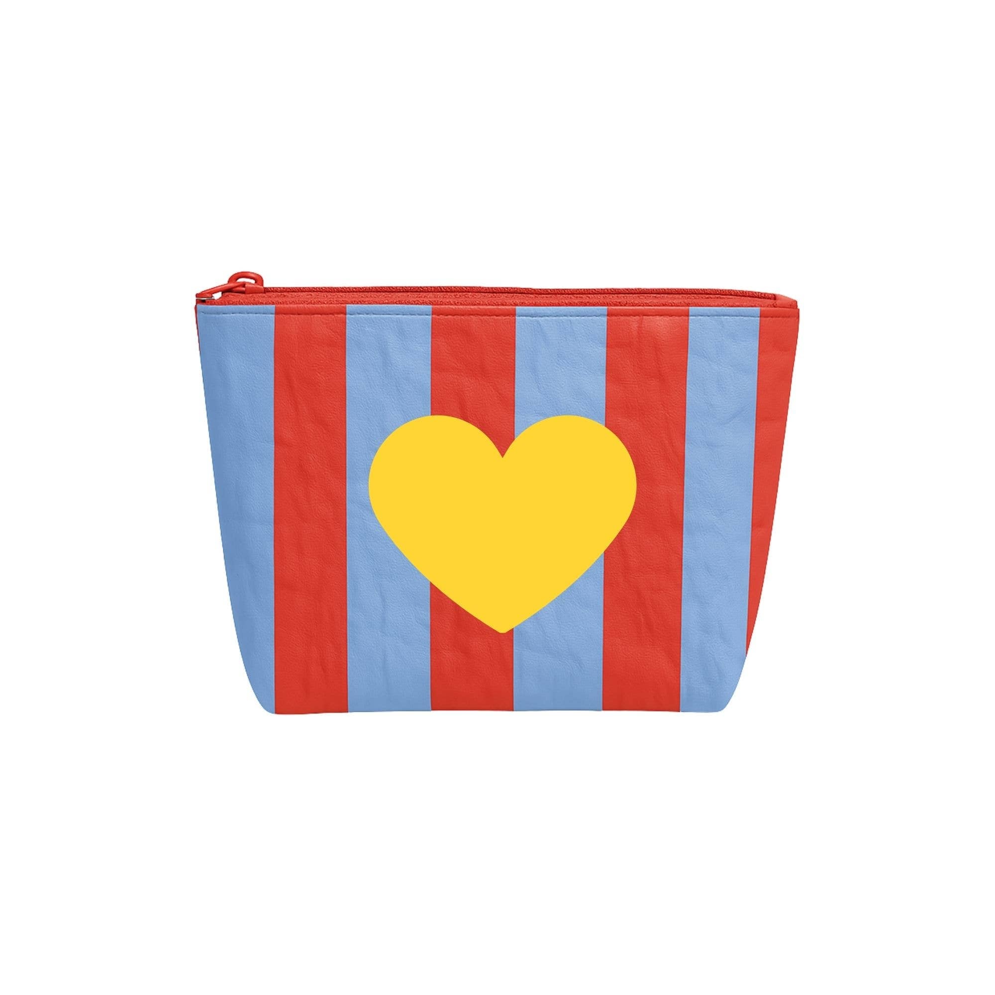 Stripe Heart Pouch